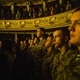 New army recruits sing the national anthem on Unity Day.